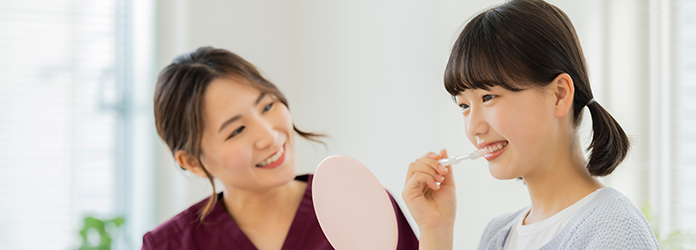 ブラッシング指導