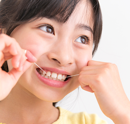 デンタルフロス・歯間ブラシ指導